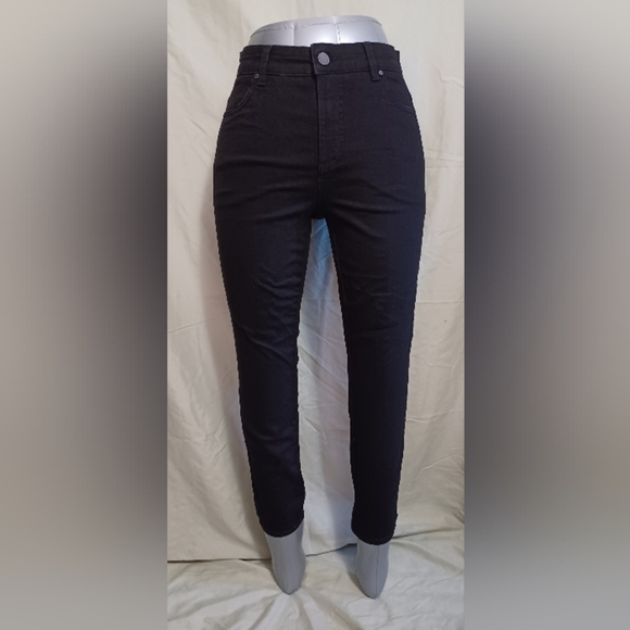 A Universal Standard High Rise Jet Black Jeans - Picture 1 of 9